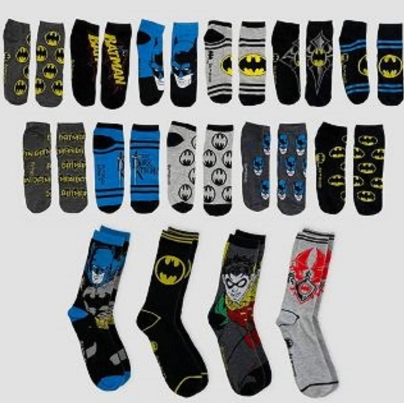 👀50% OFF🦇🧦NWT‼️ HYP brand Batman themed 15 Days of Socks Advent Calendar - Picture 3 of 5